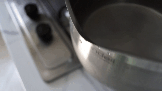 saucepan on the stove
