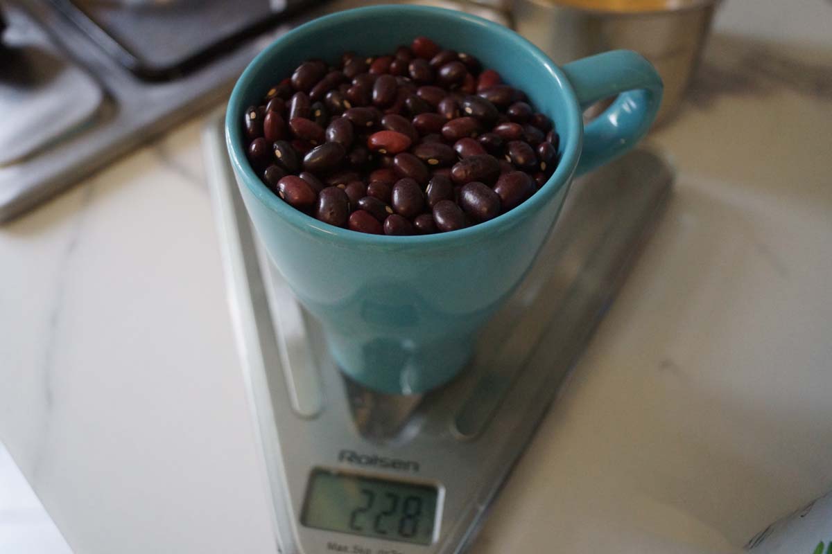 measure the beans