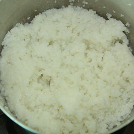 how to cook rice mix with a vinegar mixture