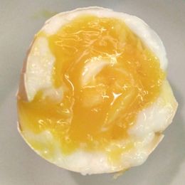 Egg after 2 minutes of boiling