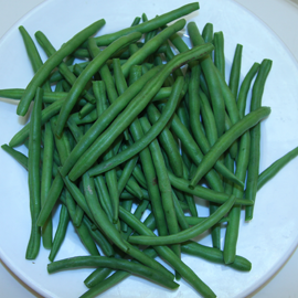 peeled green beans for salad