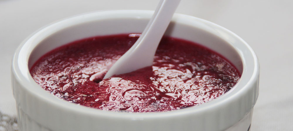 a spoonful of raspberry jam