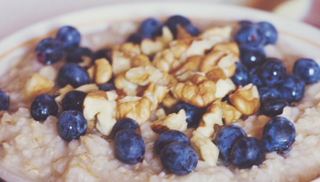 scegliendo una base di farina d'avena liquida