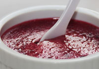 a spoonful of raspberry jam