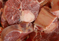 meat for borscht with bone