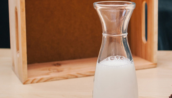 condensed milk in glass