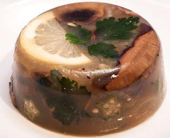 how much to cook mushroom aspic