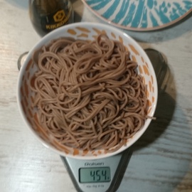 prepared soba noodles
