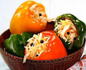 cook stuffed peppers for the winter