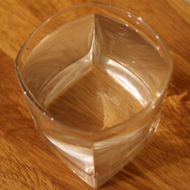 measure a glass of water
