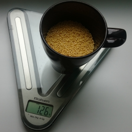 measure the amount of millet