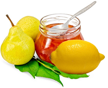 making pear jam with lemon