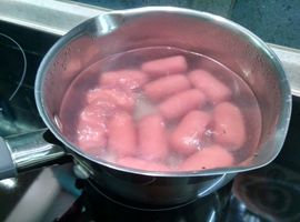 sausages in water