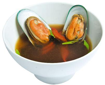 how much to cook mussel soup