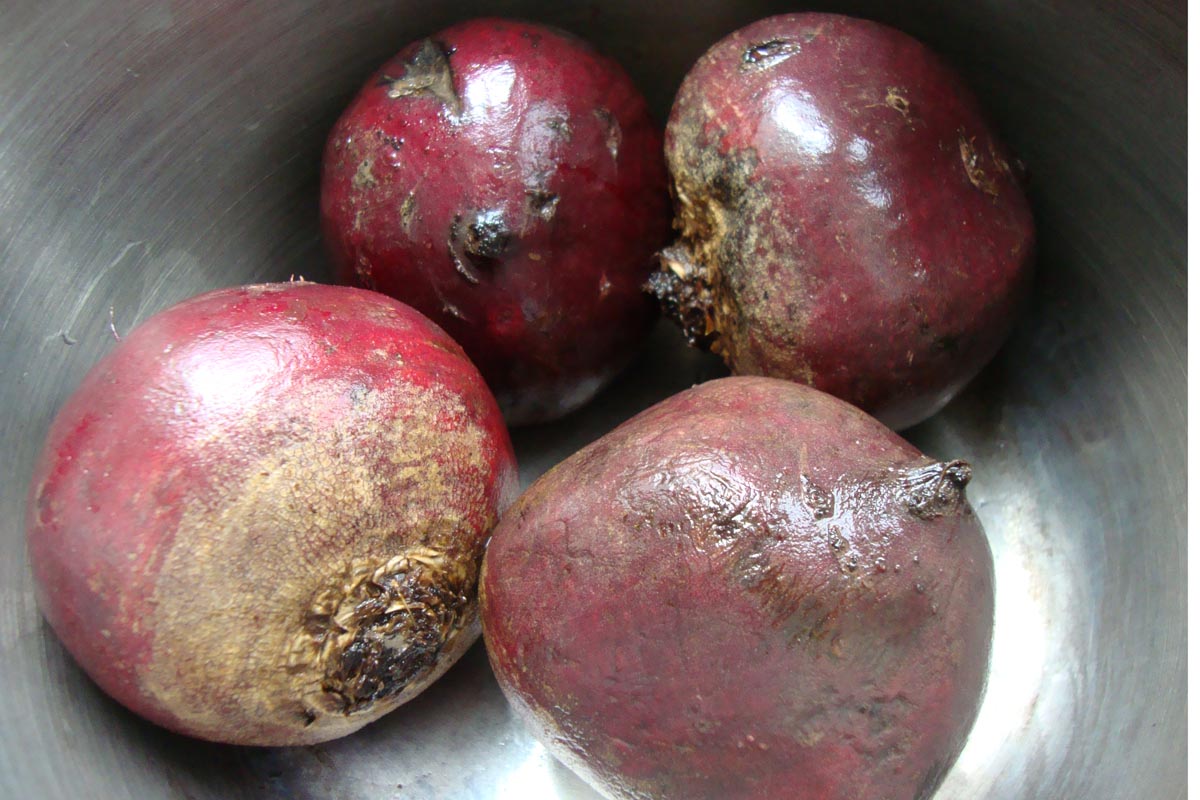 washed beets