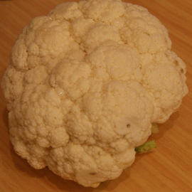 peeled cauliflower
